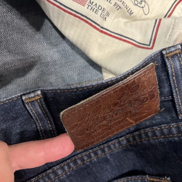 Brooks Brothers Jeans Size 38/34 100% Supima Cotton USA Straight Leg EUC - Picture 7 of 7